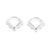 " Zlatka" Швензы FMK- H21 15 x 15 мм 2 шт 01 под серебро